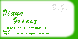 diana friesz business card